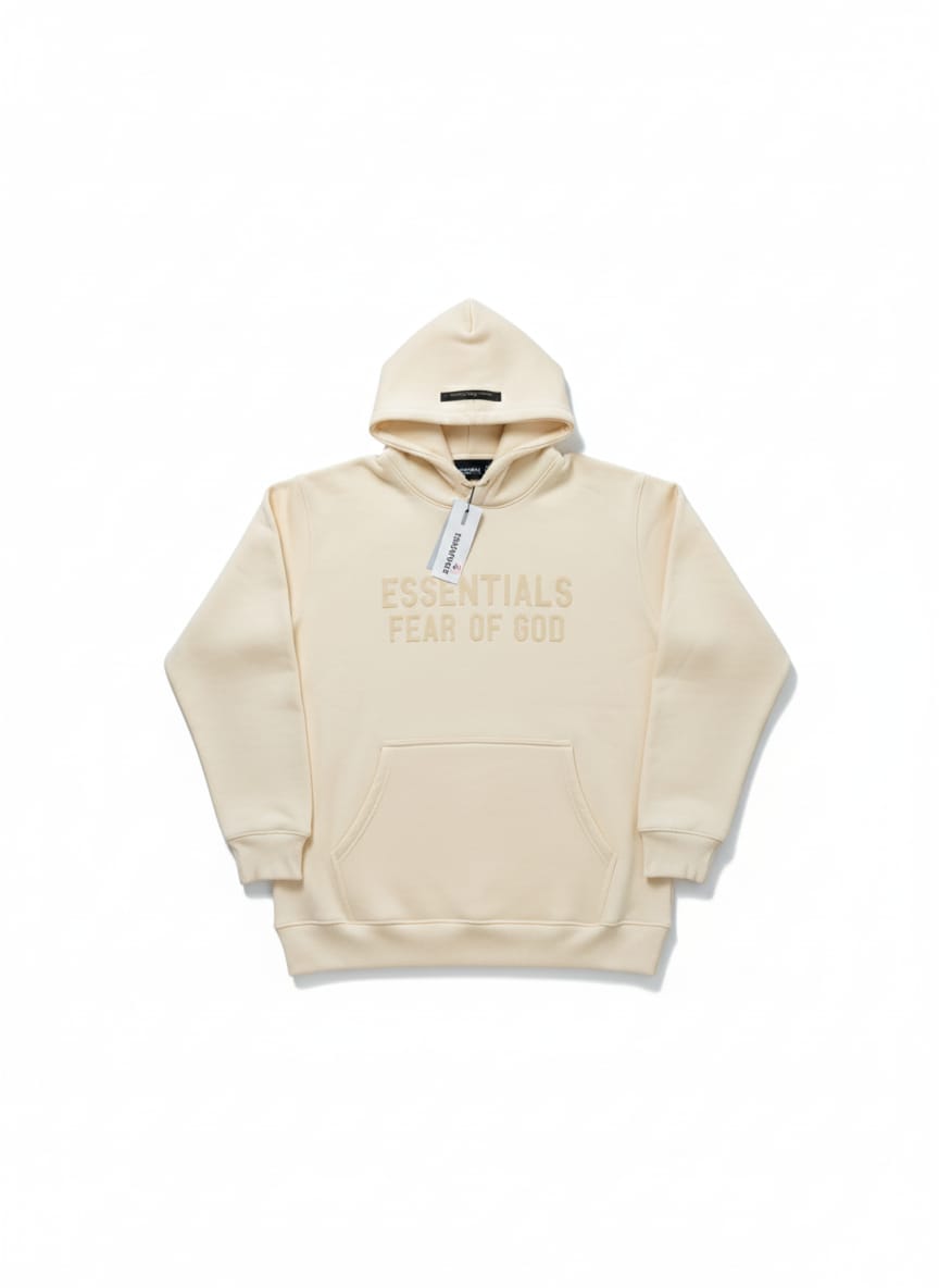 ESSENTIALS Fear of God Classic Hoodie in Cream