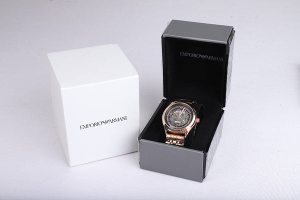 EMPORIO ARMANI Radiant Onyx Luxe Chronograph Watch