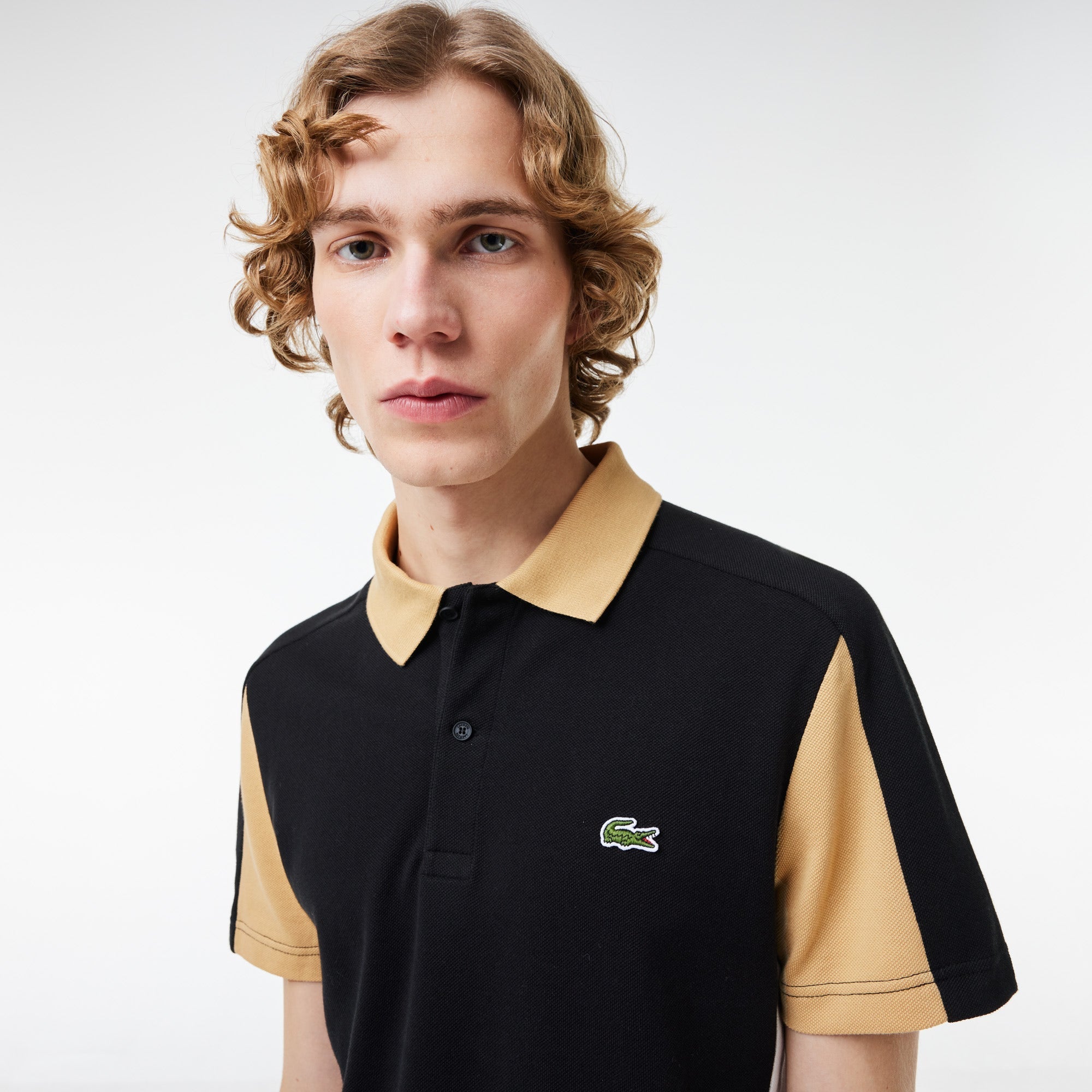 LACOSTE Whimsical Cobalt Echo Tailored Fit Short Sleeve Piqué Polo Shirt