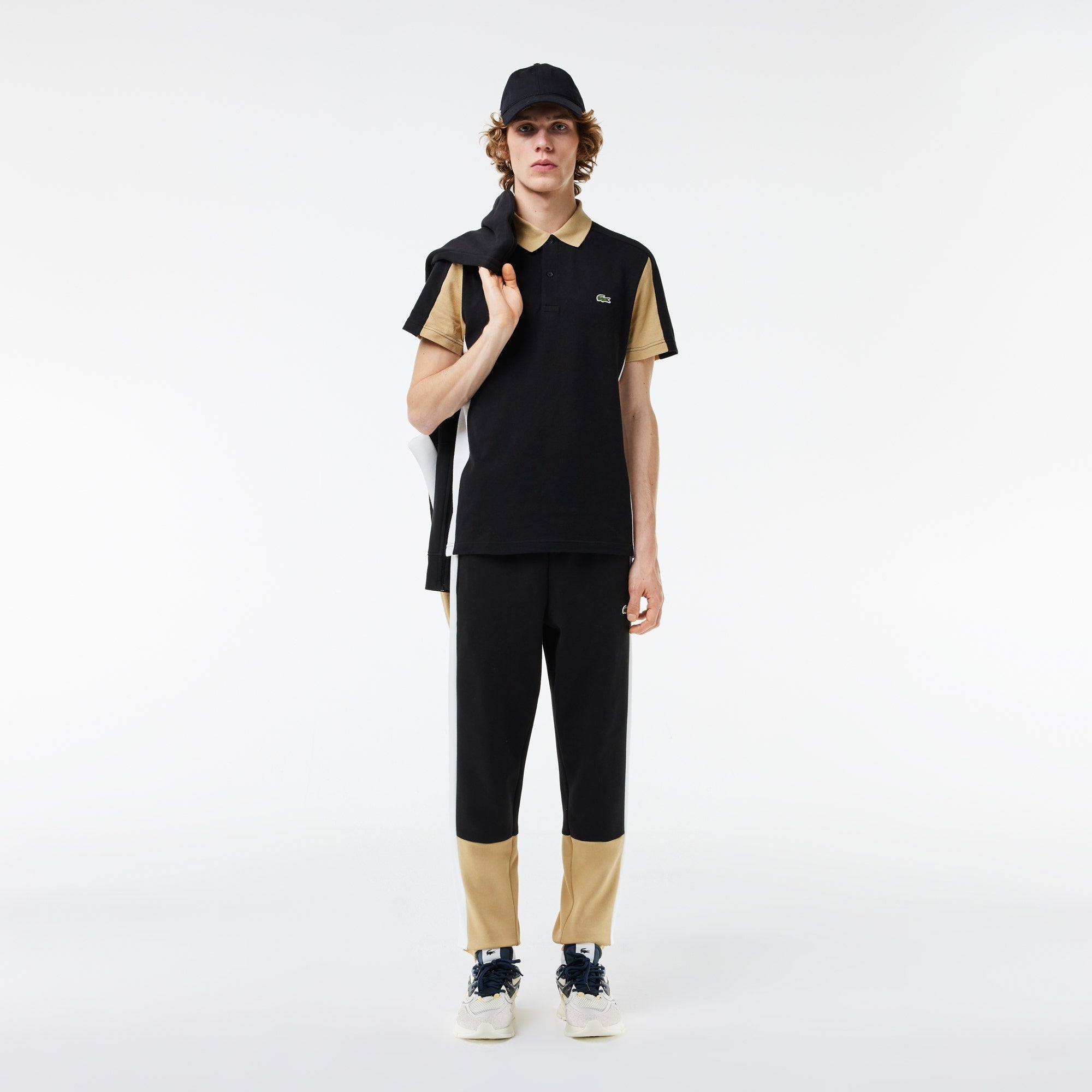 LACOSTE Whimsical Cobalt Echo Tailored Fit Short Sleeve Piqué Polo Shirt