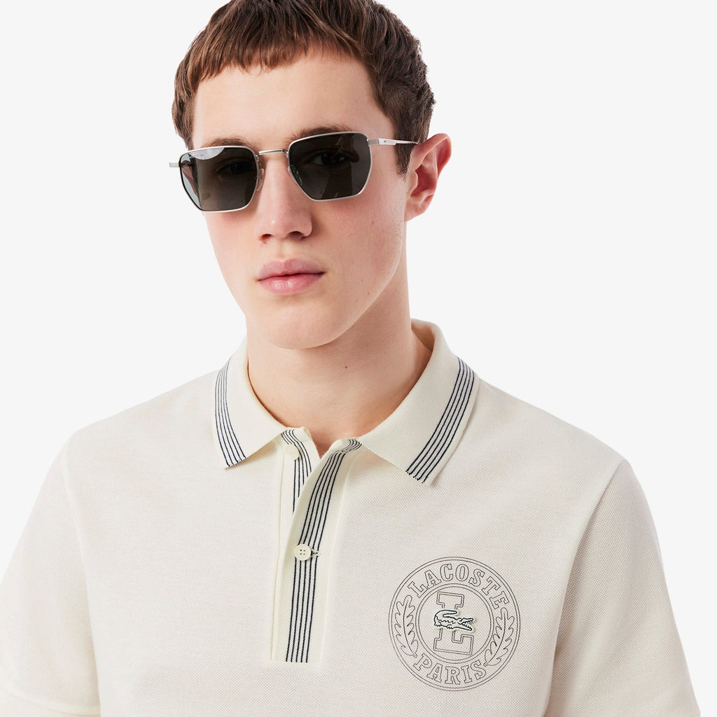 LACOSTE Seraphic Pearl Tailored Fit Short Sleeve Piqué Polo