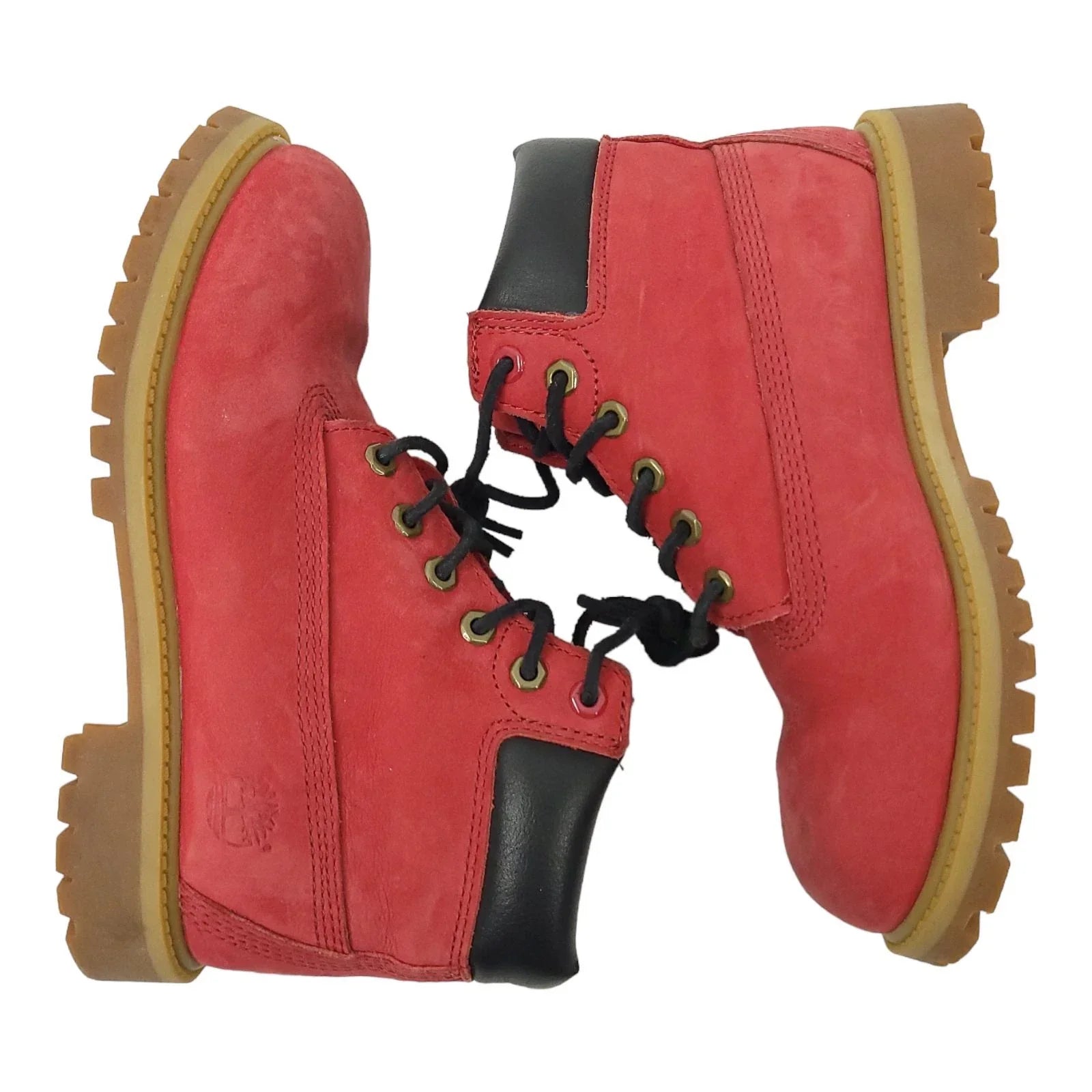 TIMBERLAND Radiant Crimson Rugged Waterproof Lace-Up Boots