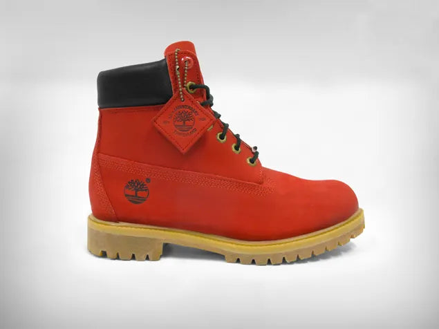 TIMBERLAND Radiant Crimson Rugged Waterproof Lace-Up Boots
